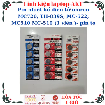 Pin CR2032 dùng nhiệt kế omron MC720 TH-839S MC-522 MC510 MC-510, Chìa khóa xe máy smartkey Honda SH Vision Lead AB PCX