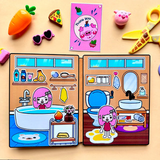 Biệt thự hiện đại của Toca Boca - Búp bê giấy