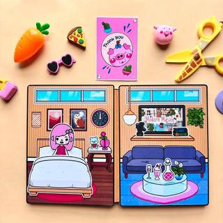 Biệt thự hiện đại của Toca Boca - Búp bê giấy