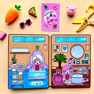 Biệt thự hiện đại của Toca Boca - Búp bê giấy