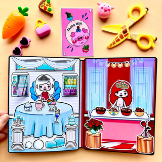 Ngôi nhà công chúa băng lửa Toca Boca- Búp bê giấy