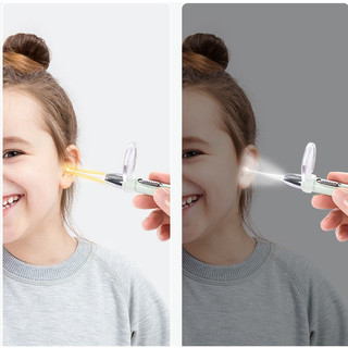 ( pin sạc ) Bộ ráy tai  pin sạc  có đèn led và 2 kính lúp  8 món có hộp đựng  full box -chăm sóc tai
