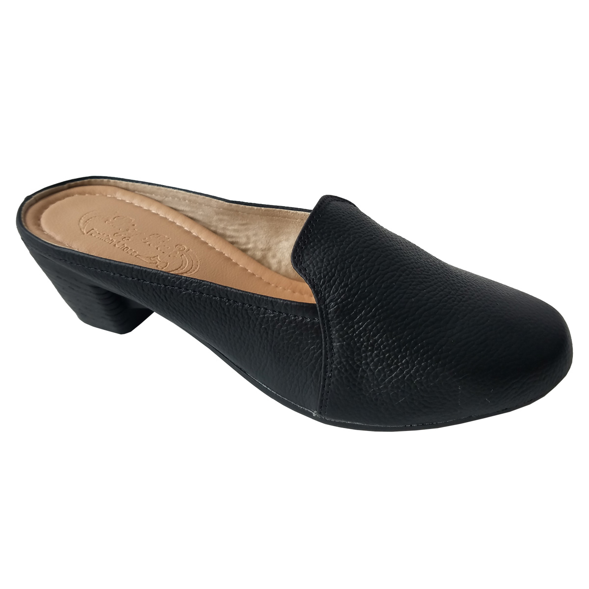 Dép Cao Gót Nữ BIGGBEN Da Bò Thật Cao 5cm HKD685