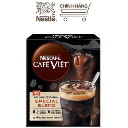 Combo 10 gói Nescafe Cafe Việt - Cà phê đen đá Arabica và Robusta ...