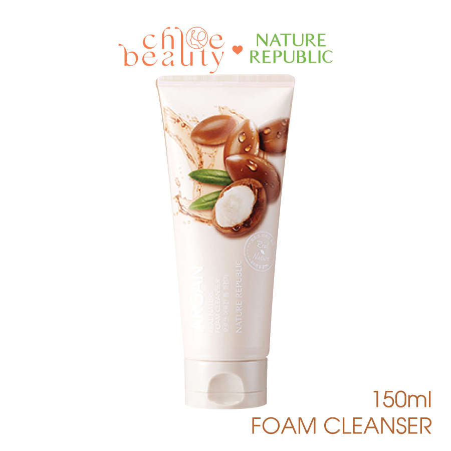 [Mã BMLTA35 giảm đến 35K đơn 99K] Sữa rửa mặt NATURE REPUBLIC Real Nature Argan Foam Cleanser 150ml