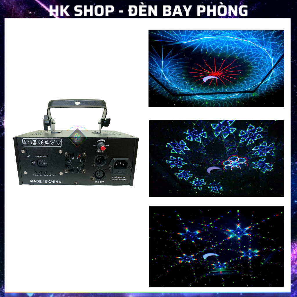Đèn Laser MP 10D+ Plus Dùng Cho Phòng Karaoke Phòng Bay Phòng Ngủ Đèn Con Vịt Cao Cấp [Hàng Chính Hãng ]