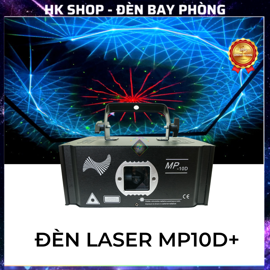 Đèn Laser MP 10D+ Plus Dùng Cho Phòng Karaoke Phòng Bay Phòng Ngủ Đèn Con Vịt Cao Cấp [Hàng Chính Hãng ]