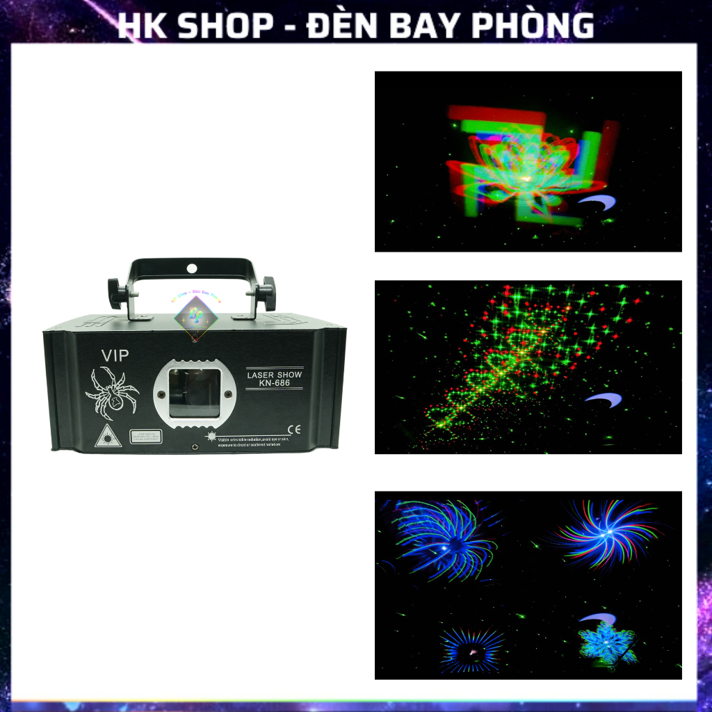 Đèn Laser Bay Phòng KN686 Dùng cho quán bar , pub , karaoke , sân khấu [ Hàng Chính Hãng ]