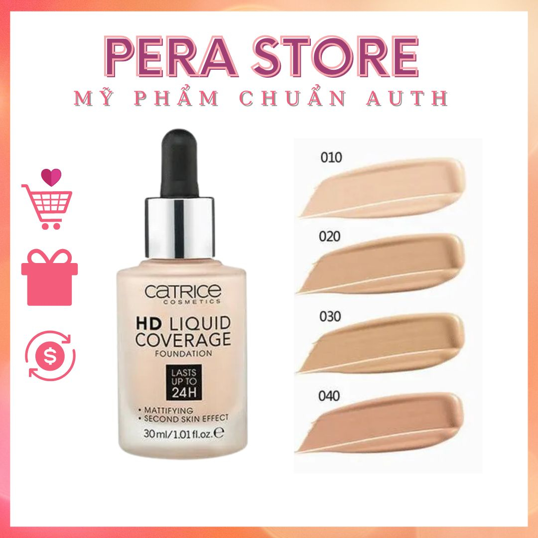 KEM NỀN CATRICE HD LIQUID COVERAGE 24H | Shopee Việt Nam