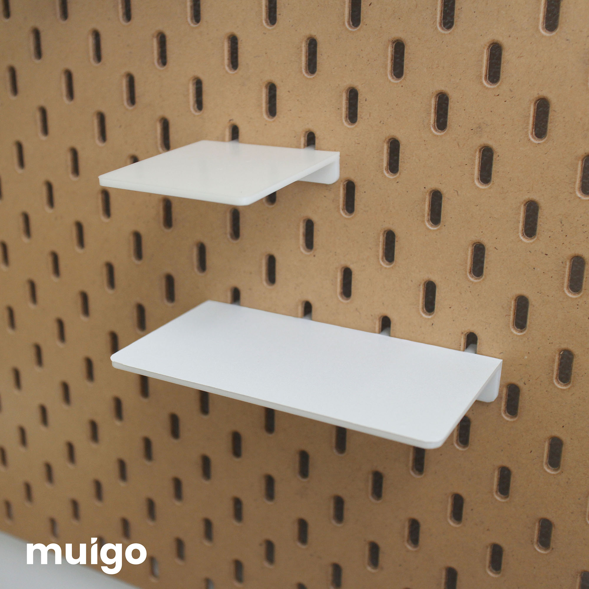 Kệ đỡ mô hình chịu tải cho bảng Pegboard Lỗ Dọc | Phụ Kiện Pegboard Đa Năng