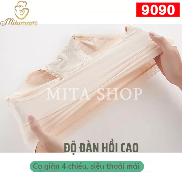 Quần lót bầu su đúc cạp chéo, quần lót sau sinh bigisize, đồ lót bầu thiết kế đẹp siêu mát Mitamum