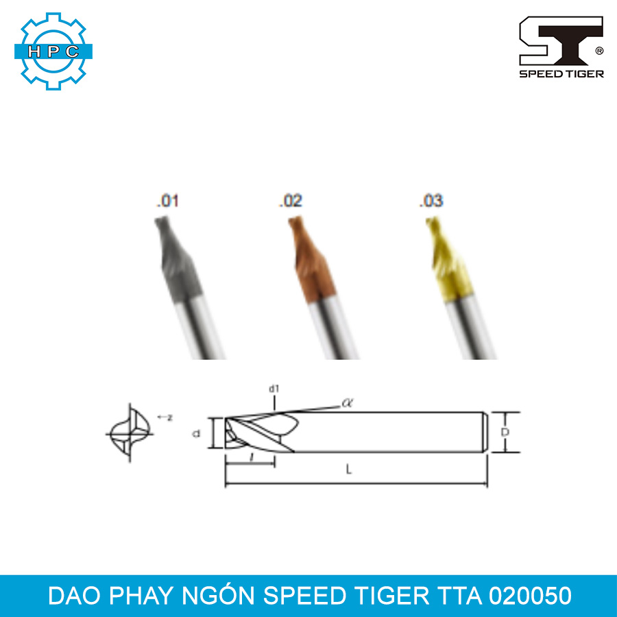 Dao phay Speed Tiger TTA 020050 | Shopee Việt Nam