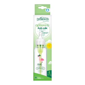 Bình sữa Dr.Brown's Thủy tinh cổ hẹp 120ml và 250ml Option Plus( sản xuất tại Trung Quốc)