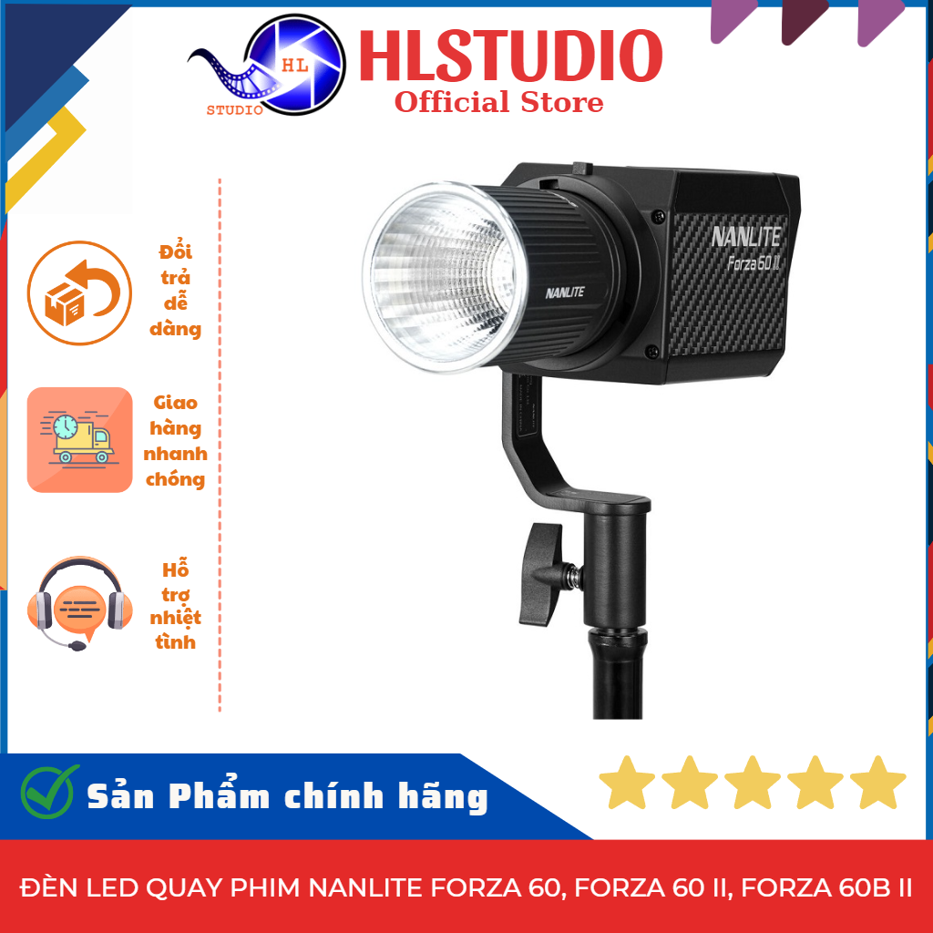 Đèn led quay phim Nanlite FORZA 60, Forza 60 II, Forza 60B II HL Studio ...