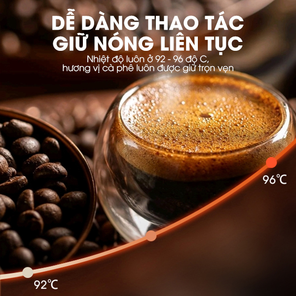 Ảnh Samono Máy pha cà phê/trà 750ml, chức năng giữ nhiệt, vòi tự ngắt chống rò rỉ, hộp chứa có thể tháo rời 4