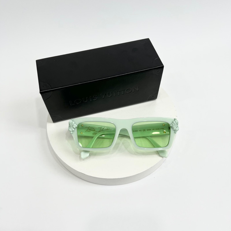 Louis Vuitton Green Tone/ Green Square Montgomery Sunglasses