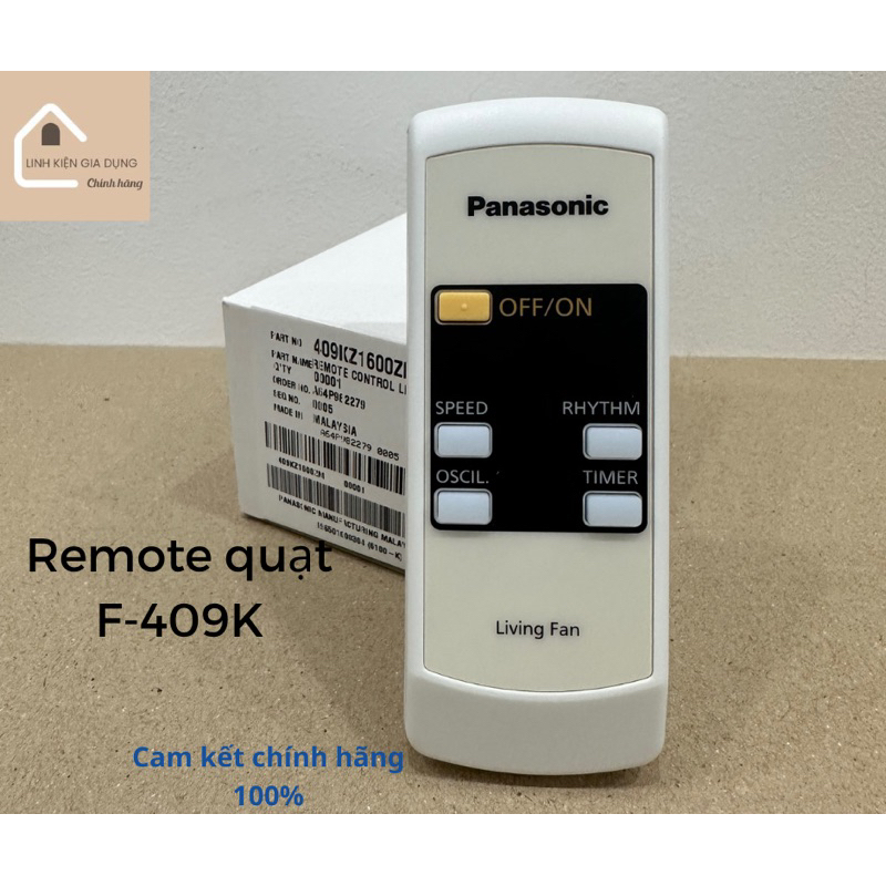 Điều khiển từ xa quạt Panasonic F-409KB | Shopee Việt Nam
