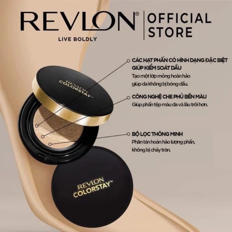 Phấn Nước Lâu Trôi Revlon Colorstay Longwear Cushion Foundation SPF50 ...