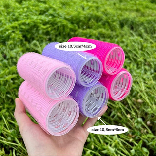 ❌GIÁ SỈ❌ Lô Cuốn Tóc Hàn Quốc Lõi Nhôm 10,8cm Siêu To Dài Tự Dính Uốn Mái Dài, Mái Mưa Đủ Size