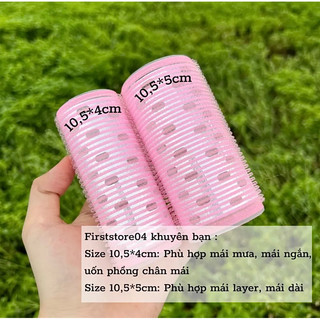 ❌GIÁ SỈ❌ Lô Cuốn Tóc Hàn Quốc Lõi Nhôm 10,8cm Siêu To Dài Tự Dính Uốn Mái Dài, Mái Mưa Đủ Size