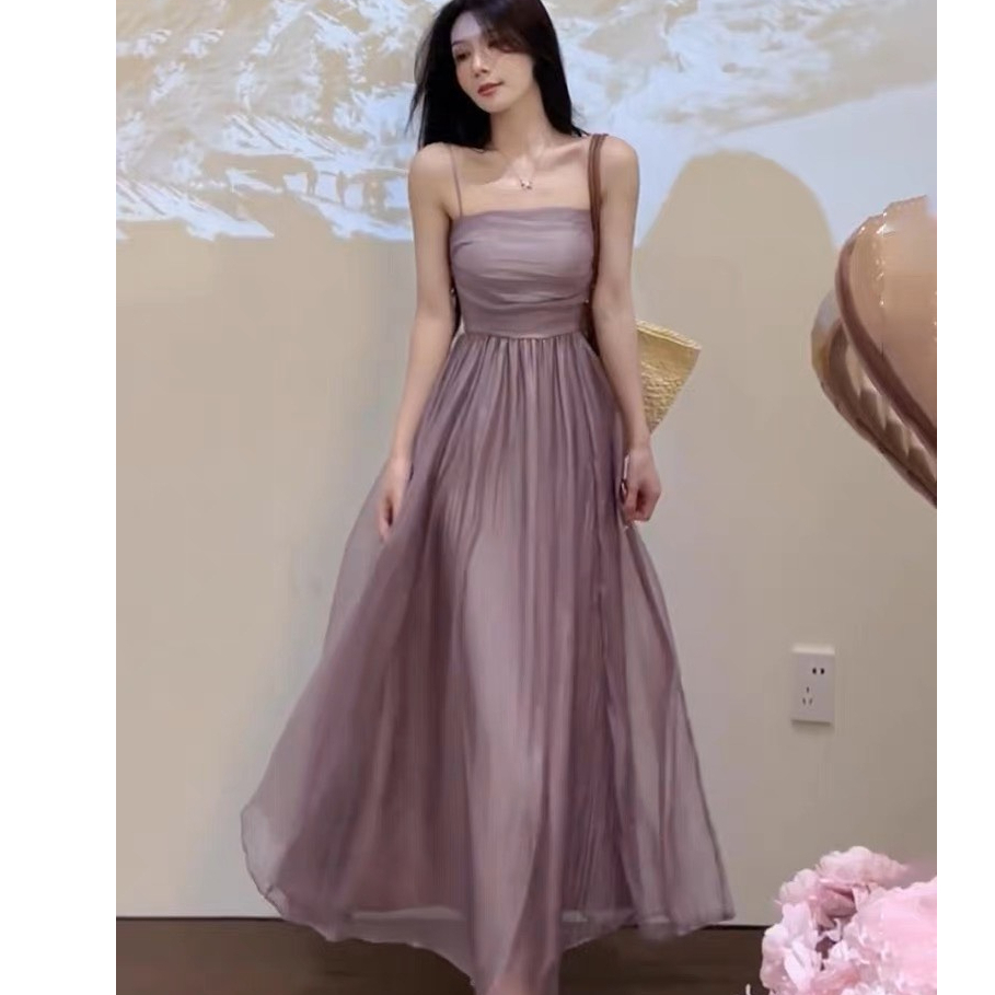 Kendall Dress - Đầm hai dây dáng xòe dài