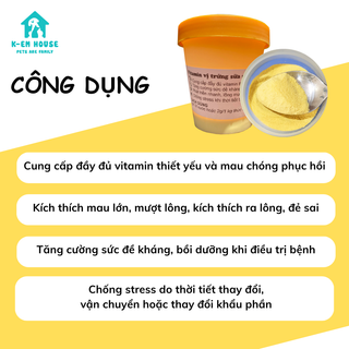 Vitamin Cho Thú Cưng Cung Cấp Đầy Đủ Vitamin Thiết Yếu, Tăng Cường Hệ Miễn Dịch Giúp Thú Cưng Phát Triển Và Phục Hồi Tốt