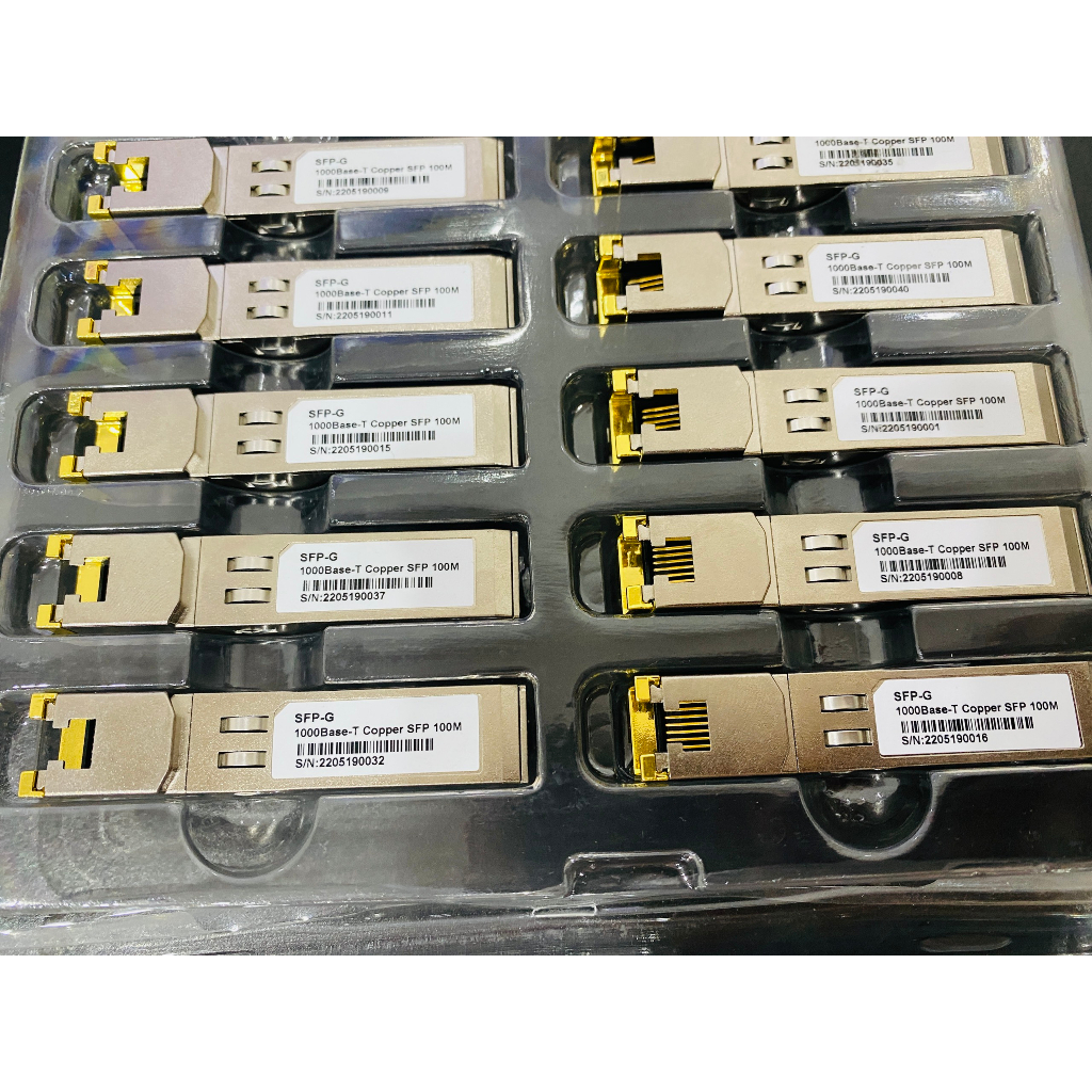 Module đồng RJ45 BTON 1000Base SFP-G Cooper khoảng cách truyền 100m ...