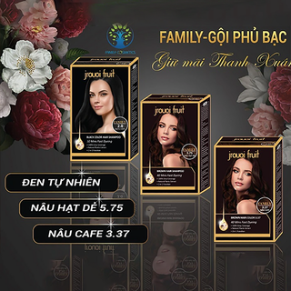Dầu Gội Gói Phủ Bạc Family Đen - Cafe - Hạt Dẻ 15ml