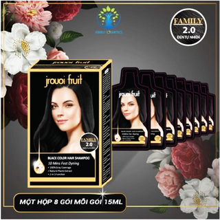 Dầu Gội Gói Phủ Bạc Family Đen - Cafe - Hạt Dẻ 15ml