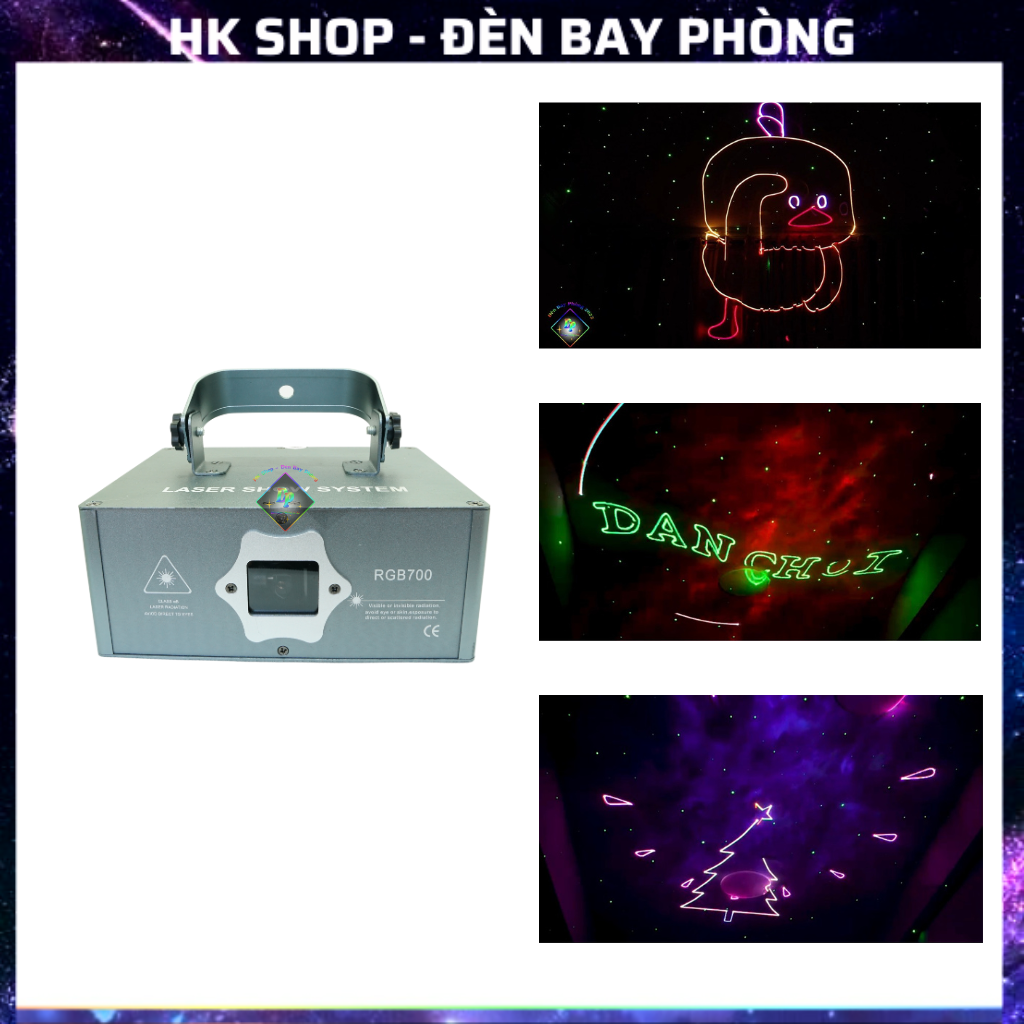 Đèn Laser RGB700 Nhiều Màu , Dùng Cho Phòng Sân Khấu Dùng cho bar pub , karaoke  [Hàng Chính Hãng ]