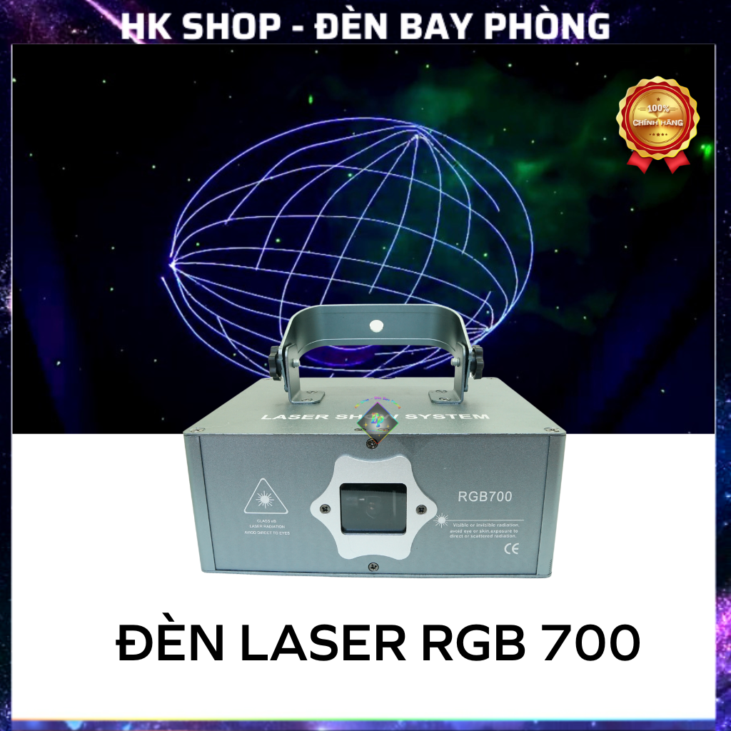 Đèn Laser RGB700 Nhiều Màu , Dùng Cho Phòng Sân Khấu Dùng cho bar pub , karaoke  [Hàng Chính Hãng ]