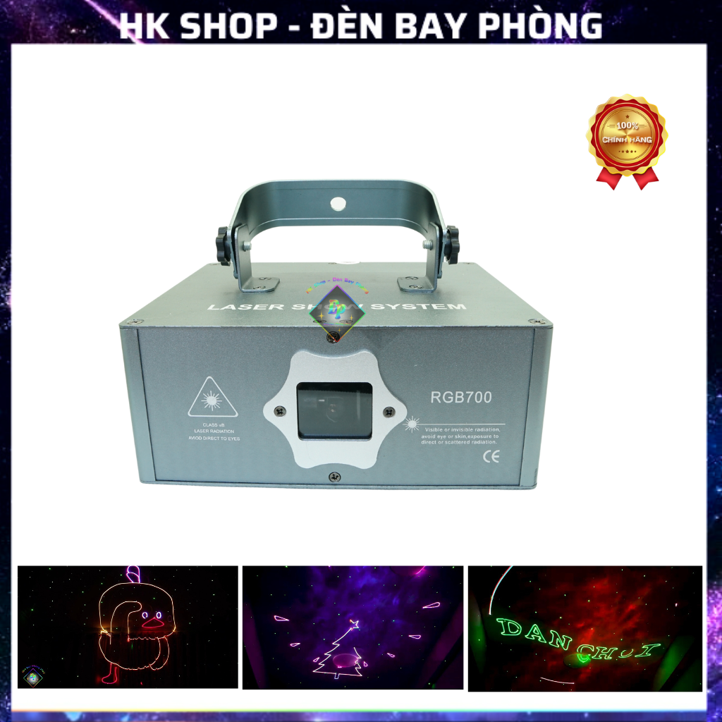 Đèn Laser RGB700 Nhiều Màu , Dùng Cho Phòng Sân Khấu Dùng cho bar pub , karaoke  [Hàng Chính Hãng ]