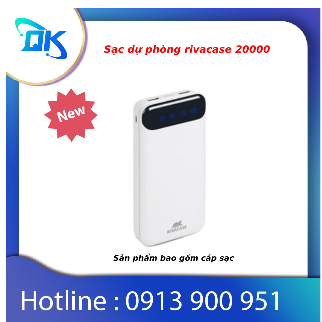 Pin sạc dự phòng RivaCase VA2280, 20000mAh | Shopee Việt Nam