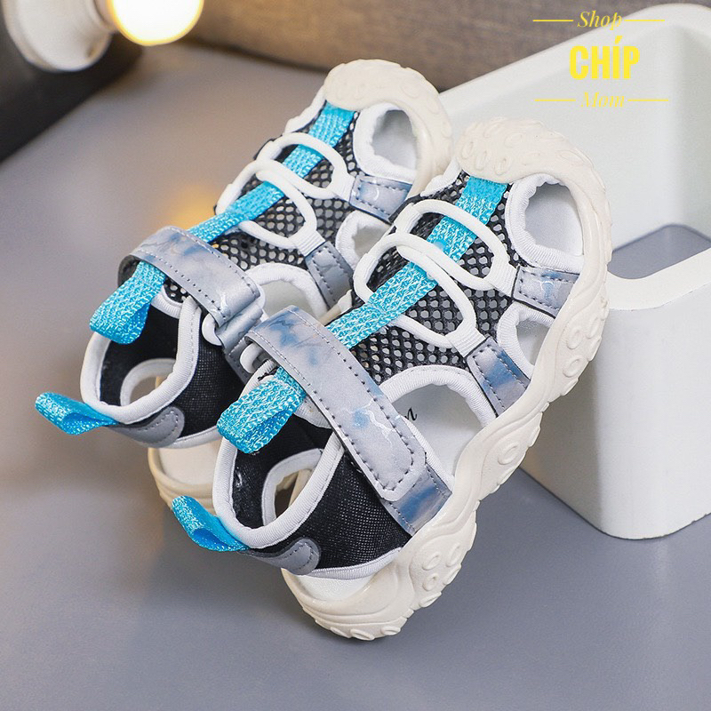 sandal bé trai dép rọ lưới vải êm chân mát mùa hè cho bé gái kiểu dáng thể thao năng động mẫu mới nhất bảo vệ chân RO918