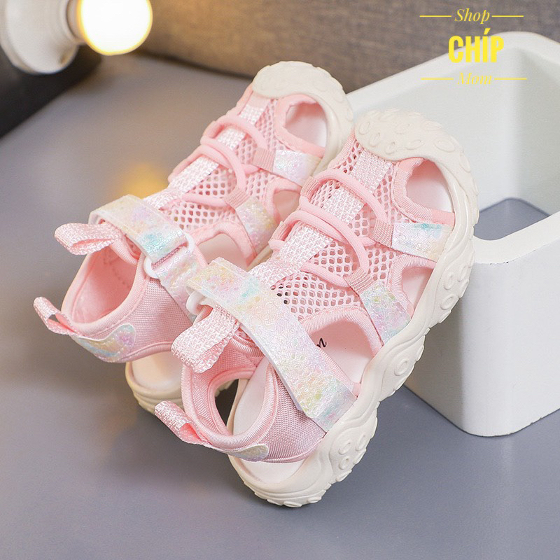 sandal bé trai dép rọ lưới vải êm chân mát mùa hè cho bé gái kiểu dáng thể thao năng động mẫu mới nhất bảo vệ chân RO918
