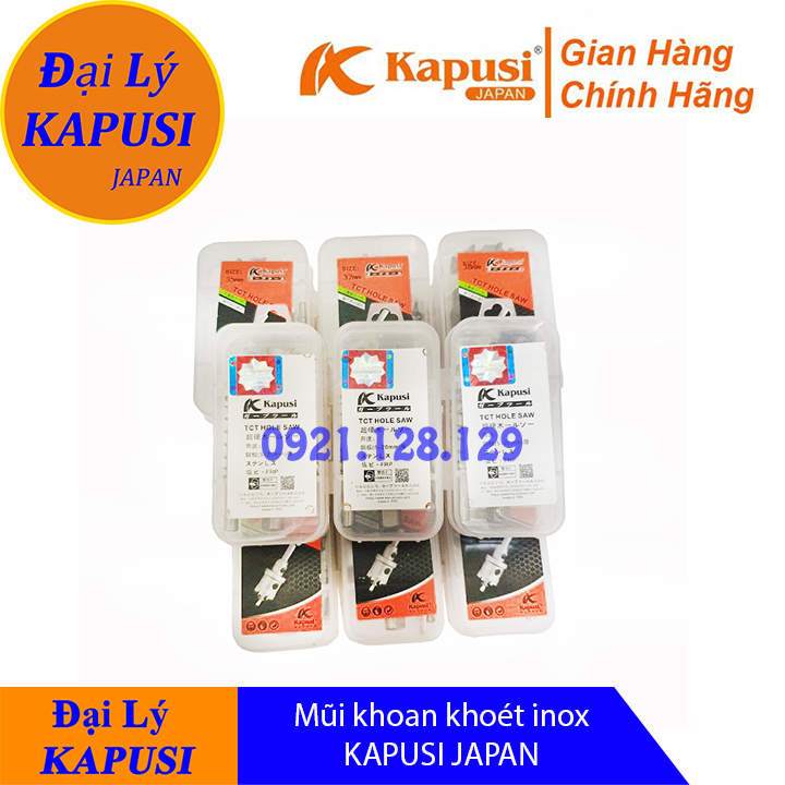 Mũi khoét sắt, thép, hợp kim, inox cao cấp Kapusi Japan đủ cỡ chuẩn ...