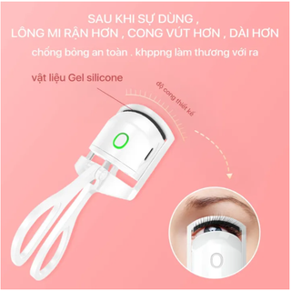 Máy Uốn Mi Điện Thông Minh - Kẹp Bấm Mi Nhỏ Gọn  Làm Cong Nhanh Chóng Sạc Điện Cổng USB GD729-UonmiUSB