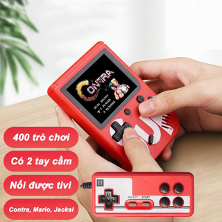 Máy Chơi Game Sup Plus 400 trò chơi kèm tay cầm mini cầm tay điện tử 2 người chơi kết nối tivi