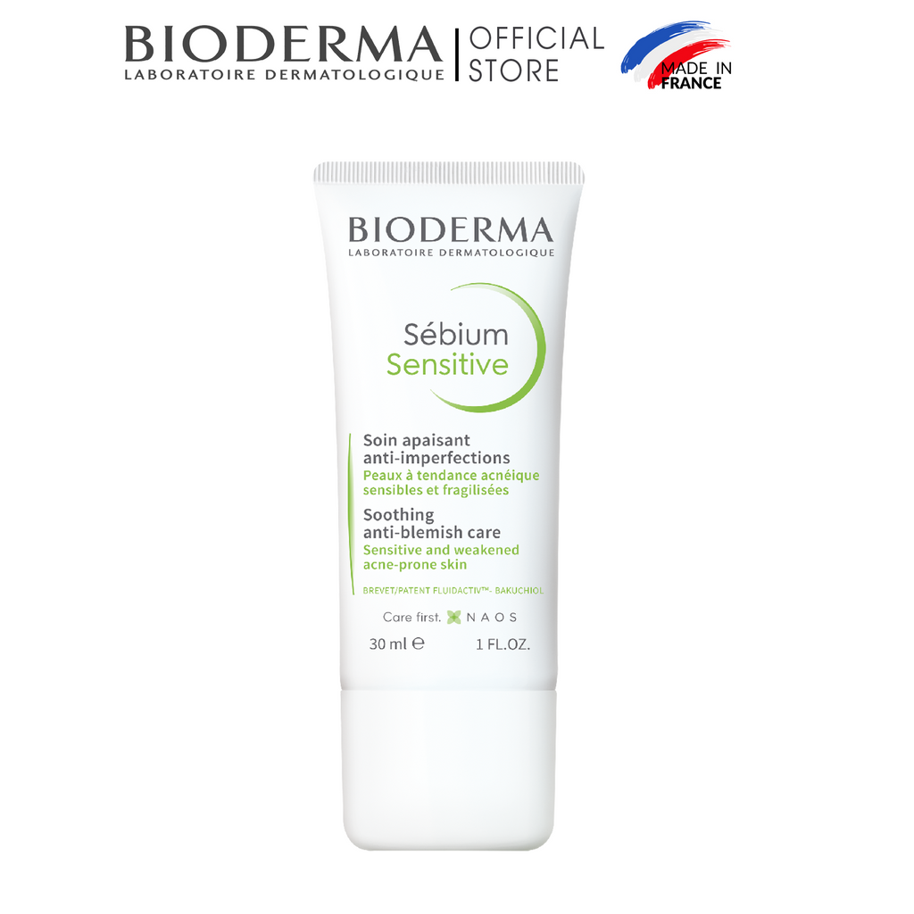 Ảnh Kem dưỡng giảm mụn viêm nhạy cảm Bioderma Sebium Sensitive - 30 ml 1