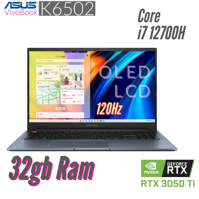 Laptop Gaming Asus VivoBook 15Pro K6502Z - Core i7-12650H, 32GB RAM, 1TB SSD