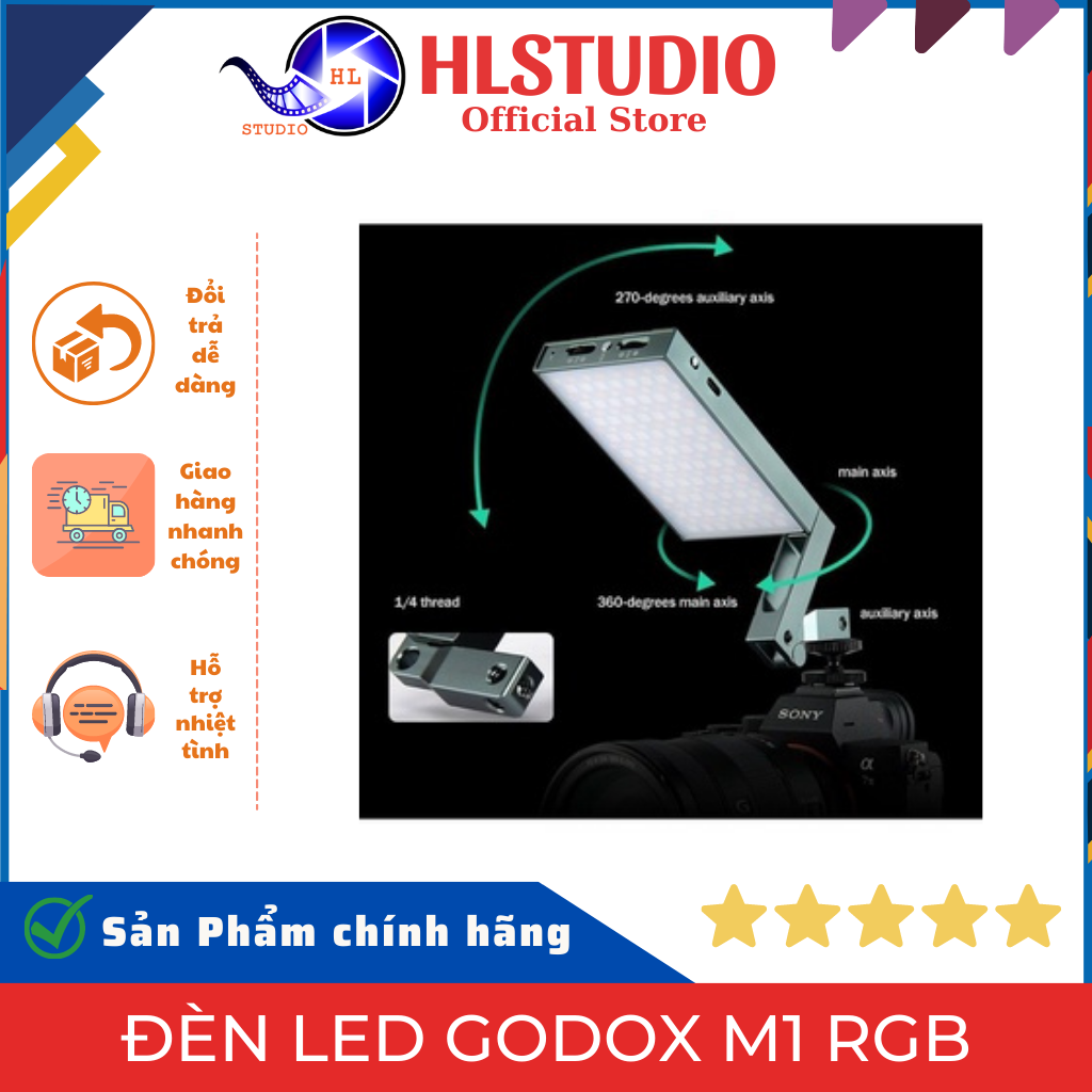 Godox M1 RGB Mobil Video Işığı 4'lü Kit | Okto Store