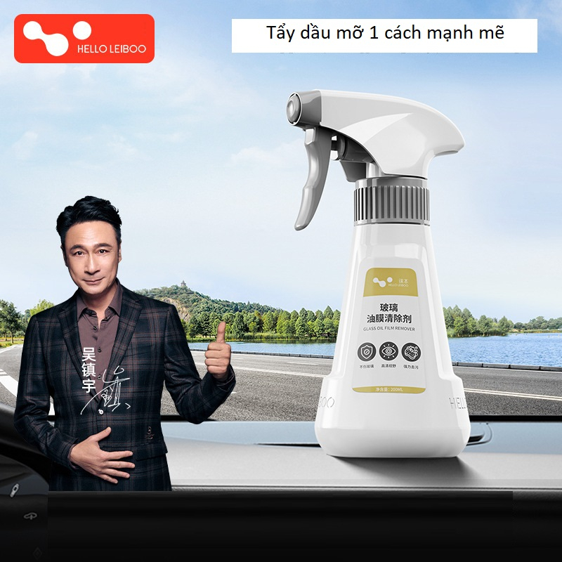 Nước lau kính xe hơi tẩy dầu mỡ, kính chắn gió, làm sạch kính và vết bẩn 1 cách mạnh mẽ