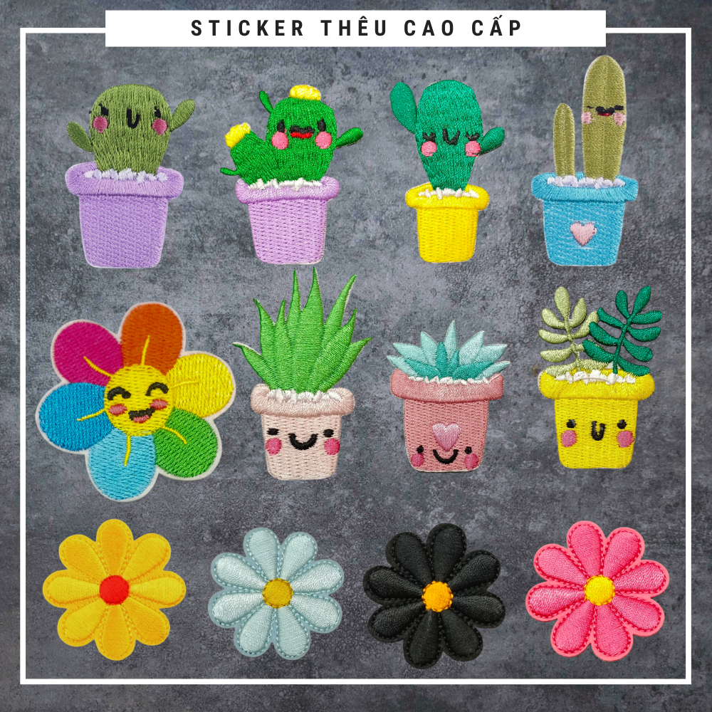 Sticker ủi áo, hình thêu trang trí quần áo - CÓ SẲN KEO - dùng làm ...