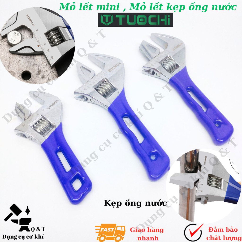 Mỏ lết lùn miệng rộng ,Mỏ nết kẹp ống nước mini thông minh đa năng ...