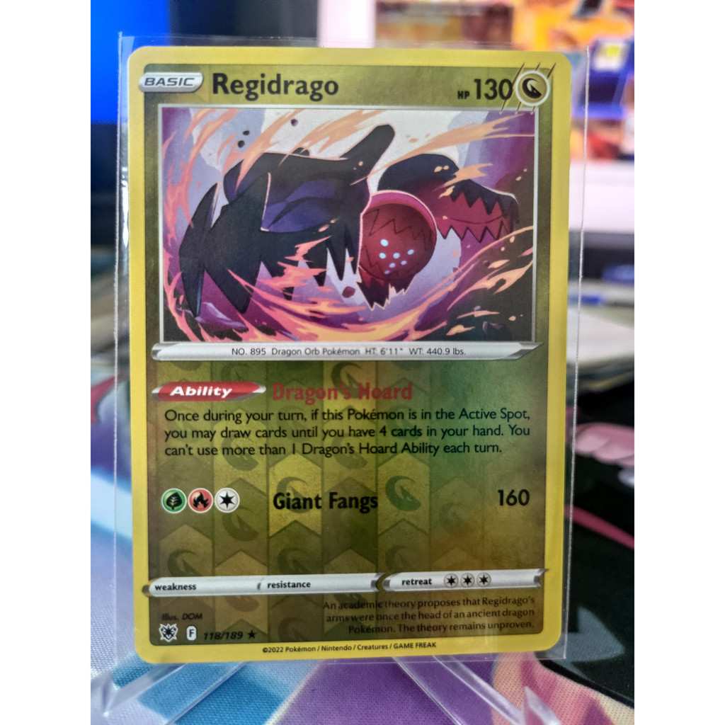 [KW2 Pokemon] [EN] Thẻ Pokemon Regidrago 118/189 Rare Reverse Holo