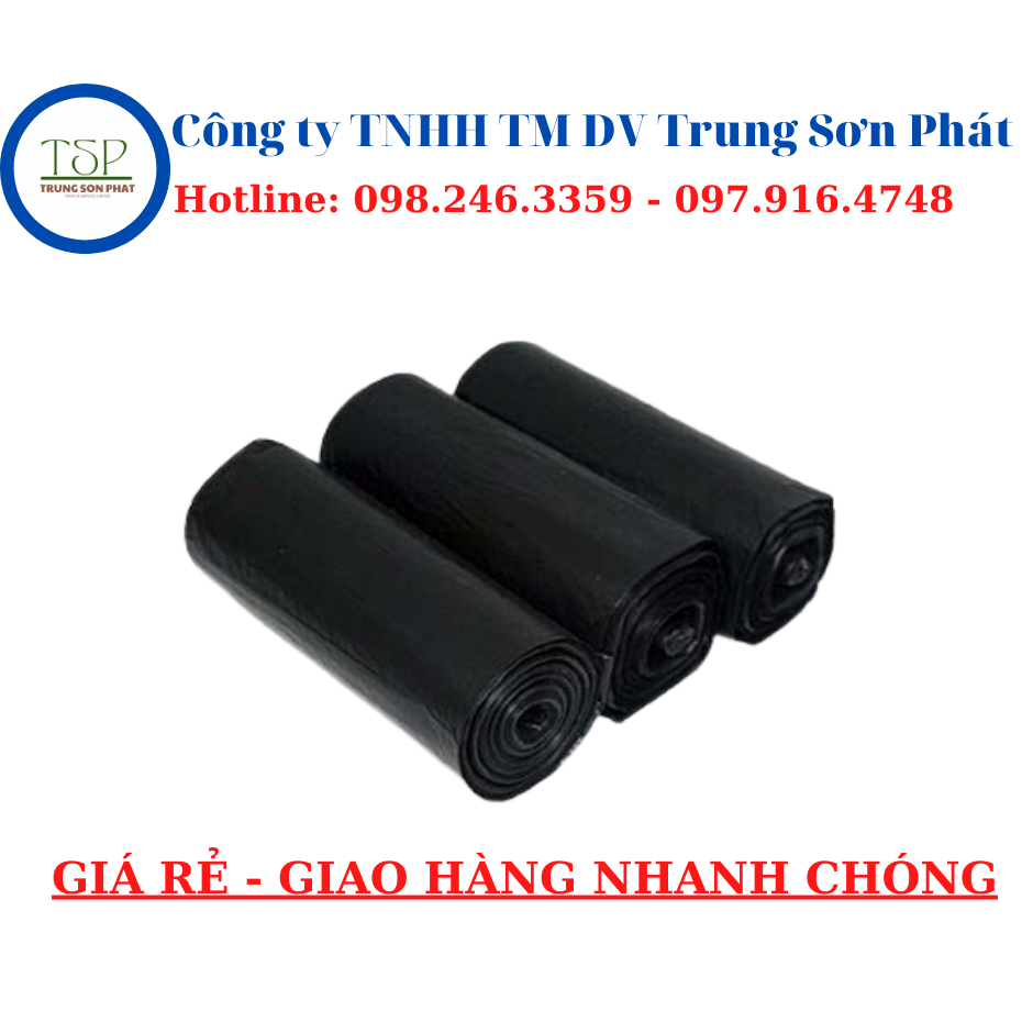 [ 3 cuộn/kg ] Túi Rác Đen Eco Tự Phân Hủy Sinh Học ( Tiểu/Trung/Đại ...