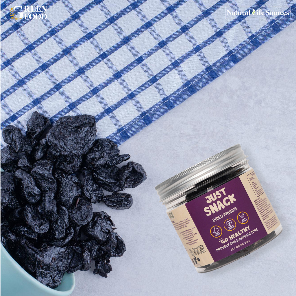 Ảnh Mận khô Chile Dried Prunes Just Snack thương hiệu Green Food kích cỡ medium | Hộp 250g 4