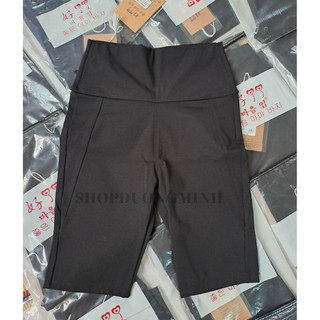 {Ảnh thực tế Shop chụp} Quần legging ngố đùi cạp cao gen bụng định hình v3 chất mì hàn