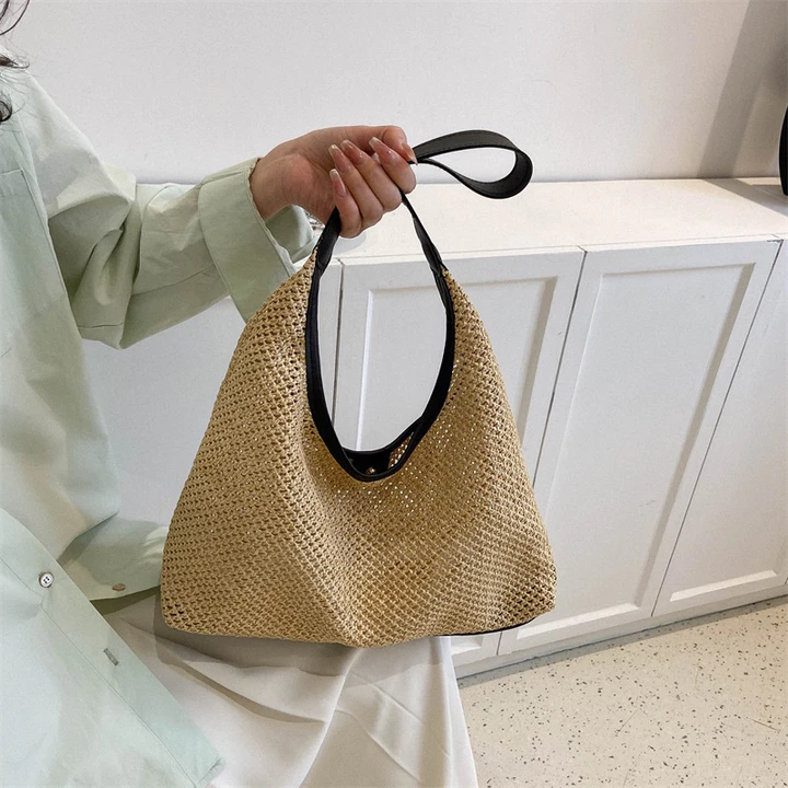 Women's Woven Straw Bag – for the Beach · T72 – 7