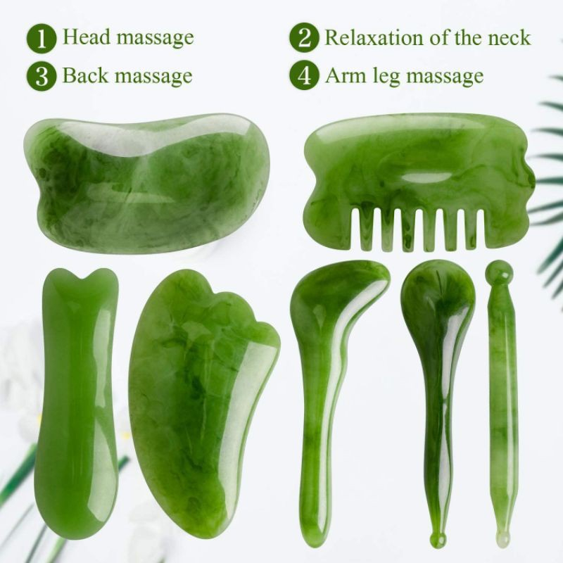 Bộ dụng cụ masage, ấn huyệt cạo gió 7 món